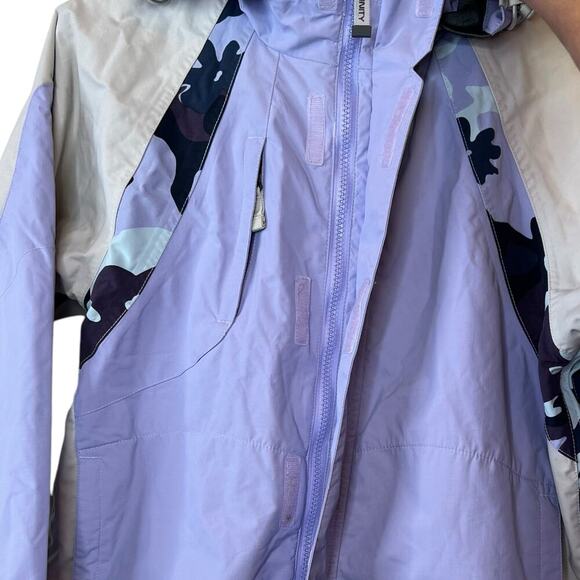 BURTON Snowboard Ski Jacket in Purple and Gray Girls Size 14 - 16 - Picture 8 of 15
